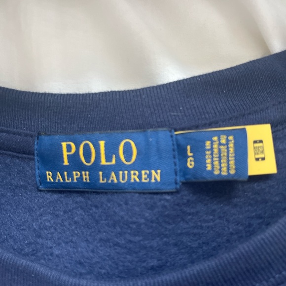 Polo Ralph Lauren Heritage Bear Crew Sweater Navy - Picture 3 of 4